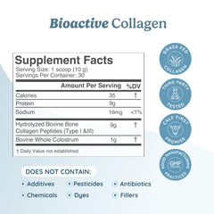 Close-up of WONDERCOW collagen peptides powder in a scoop
