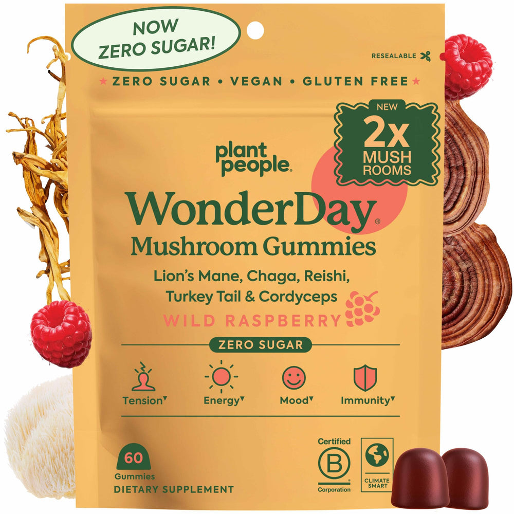 WonderDay Mushroom Gummies bottle – front view
