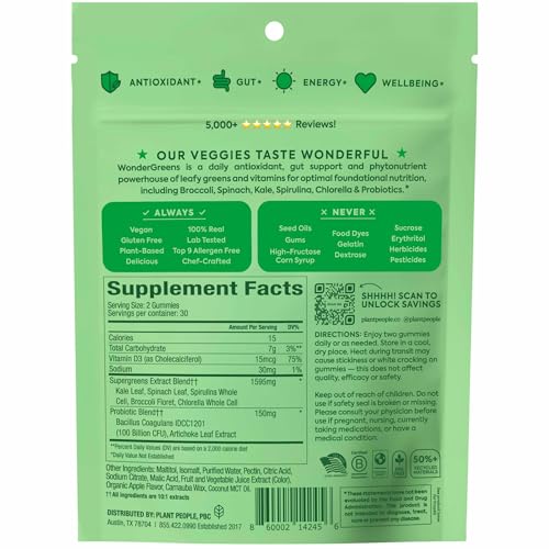 Lifestyle image conveying wellbeing, energy, and gut health with greens imagery