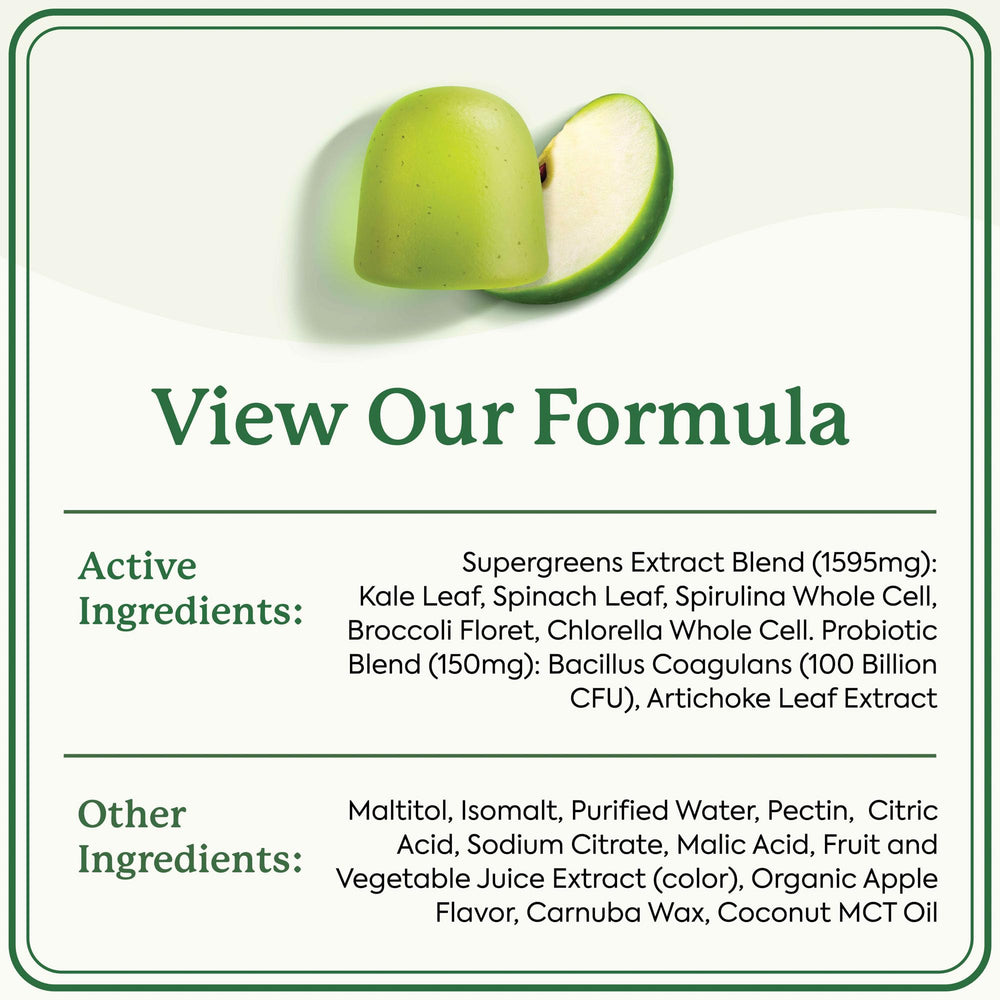 Gummies shown in a travel-friendly resealable pouch