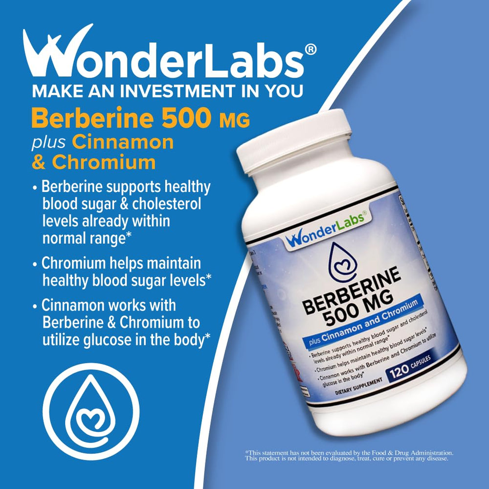 Dosage chart for Wonder Laboratories Berberine HCl 1500mg