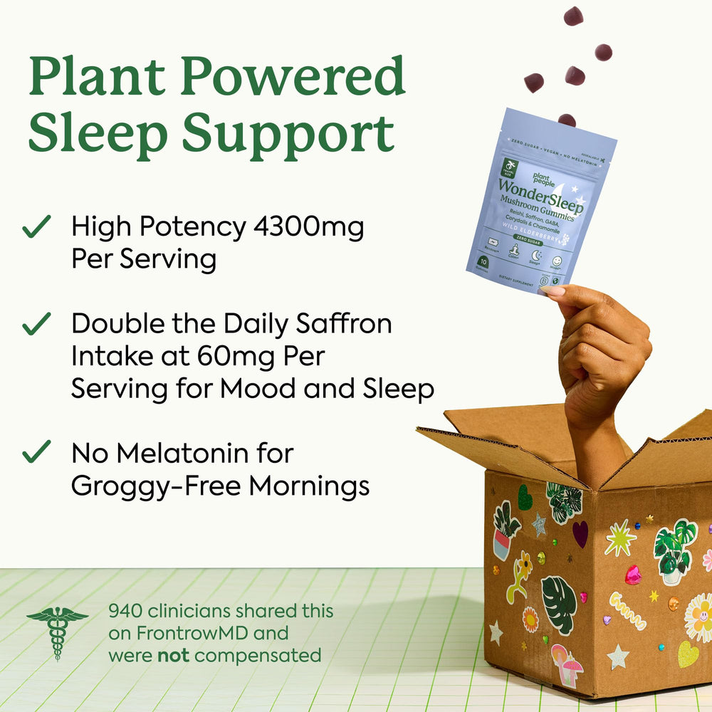 Close-up of 10:1 Reishi mushroom extract inside WonderSleep Gummies Mini