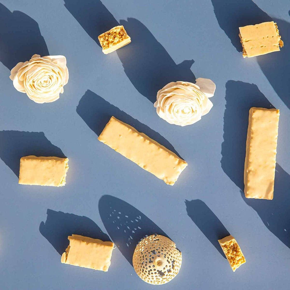 Close-up of Vanilla Crisp texture of Wonderslim protein bar