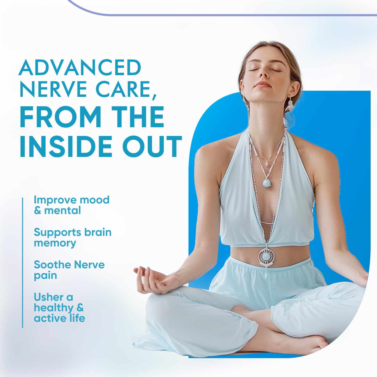 Illustration of nerves with relief and improved nerve health