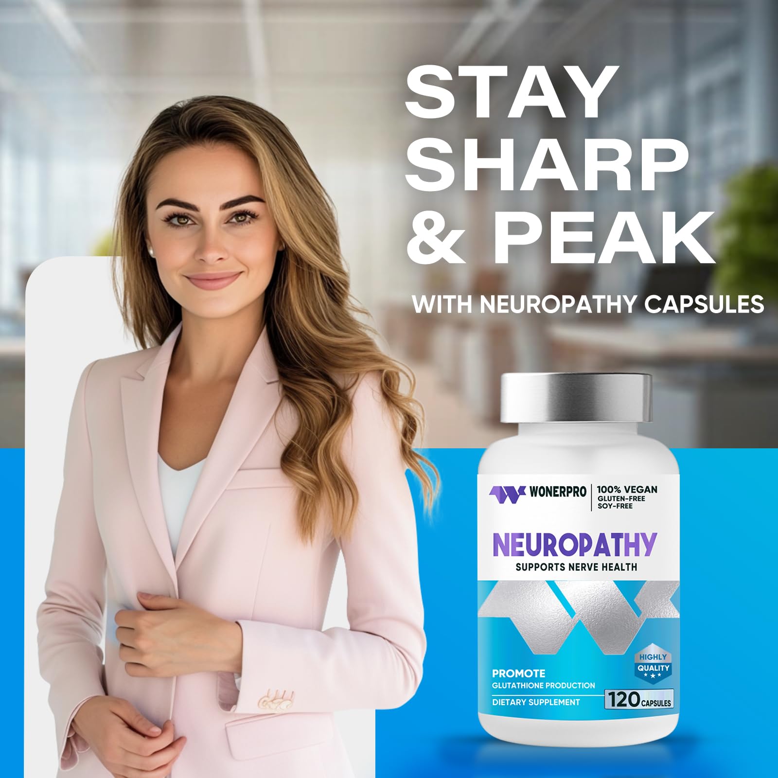 Graphic highlighting Alpha Lipoic Acid, B vitamins, and minerals