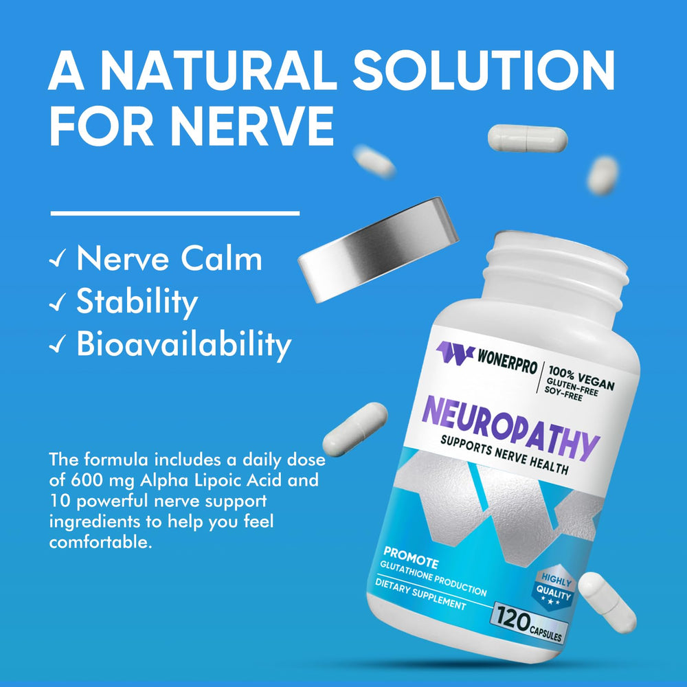 Nerve health concept with nervous system emphasis