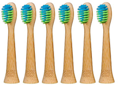 Close-up of soft BPA-free bamboo bristles