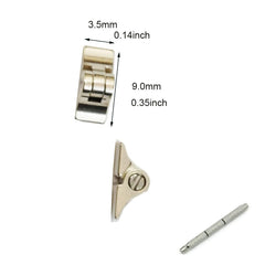 Replacement hinges for wooden eyeglass frames