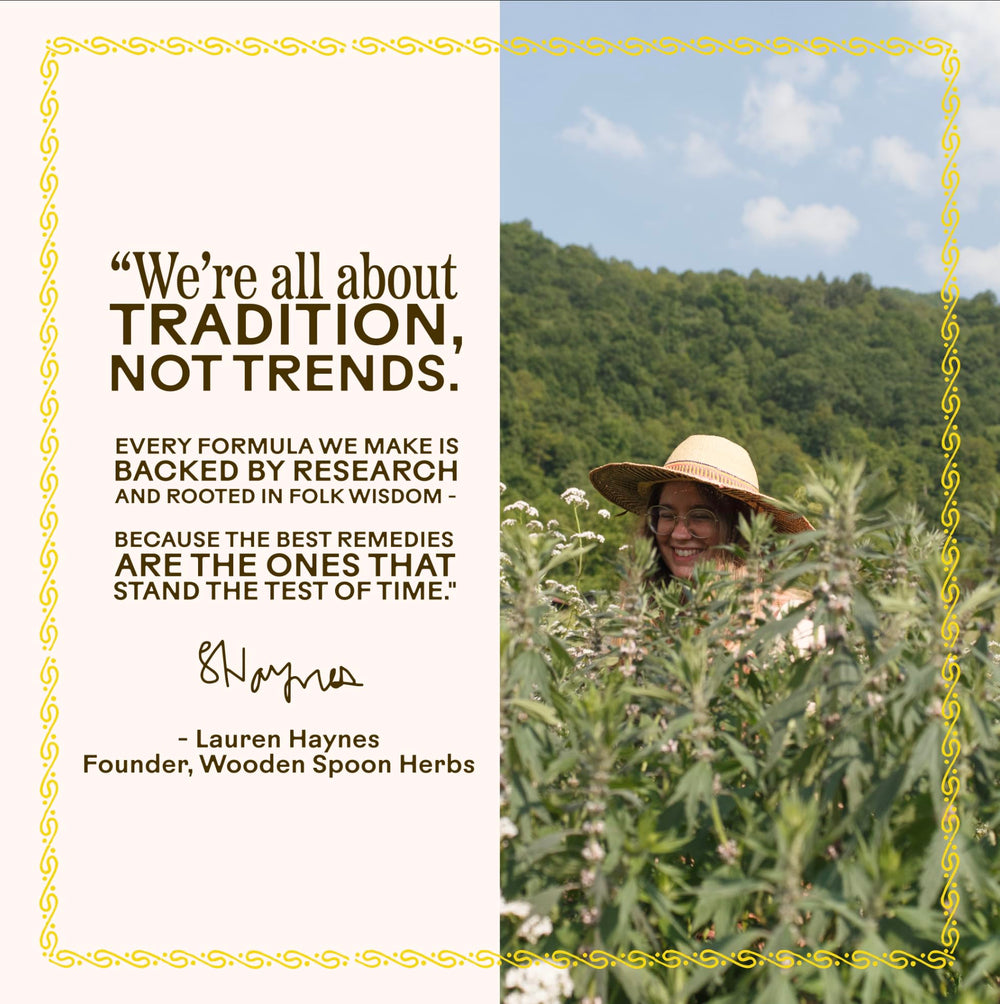 Label detail showing natural organic ingredients