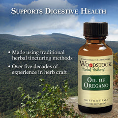 Packaging of Woodstock Oil of Oregano 0.5 oz