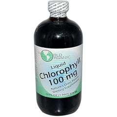 Bottle label for World Organics Organic Chlorophyll Liquid