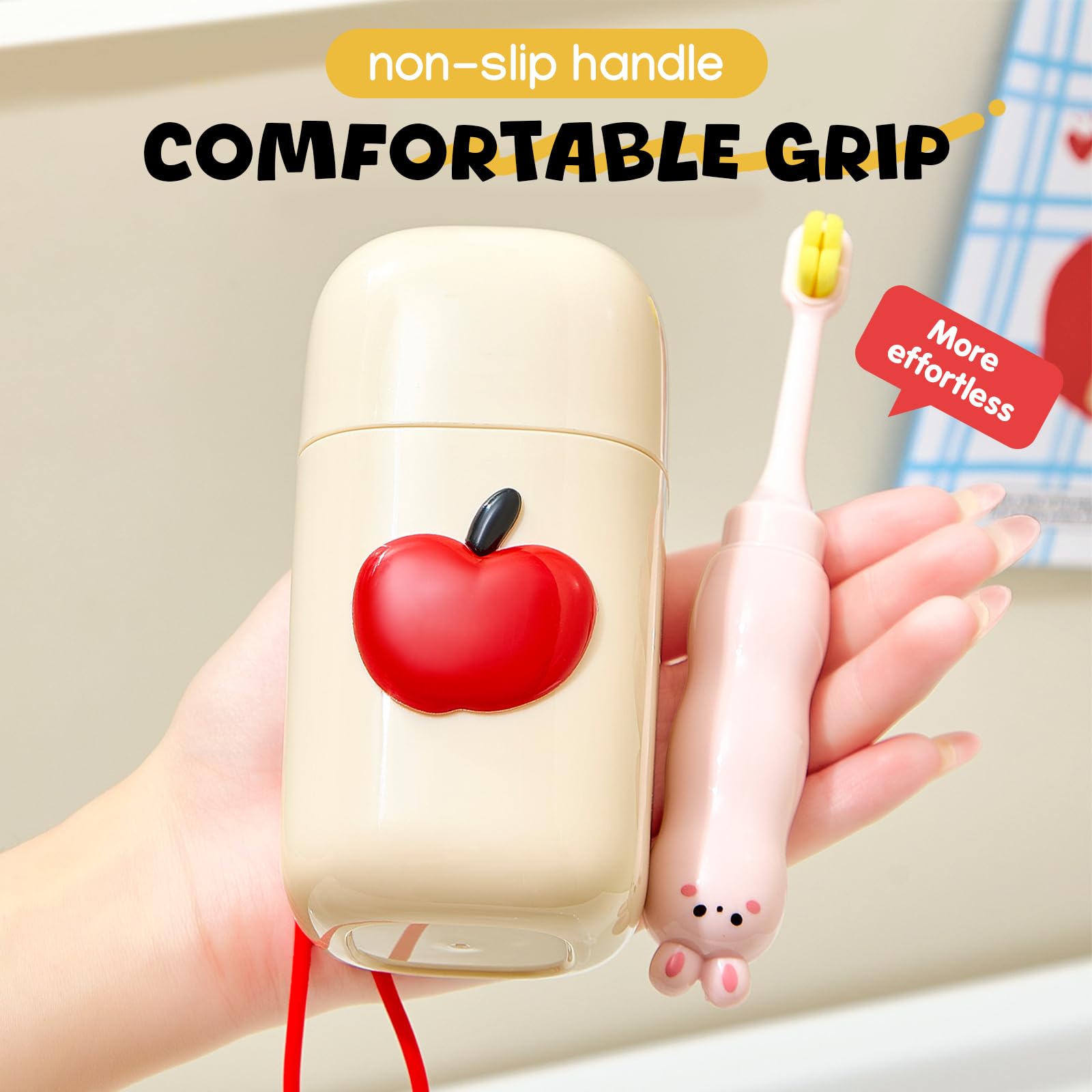 Family traveler placing Woyuosn toothbrush travel container in luggage