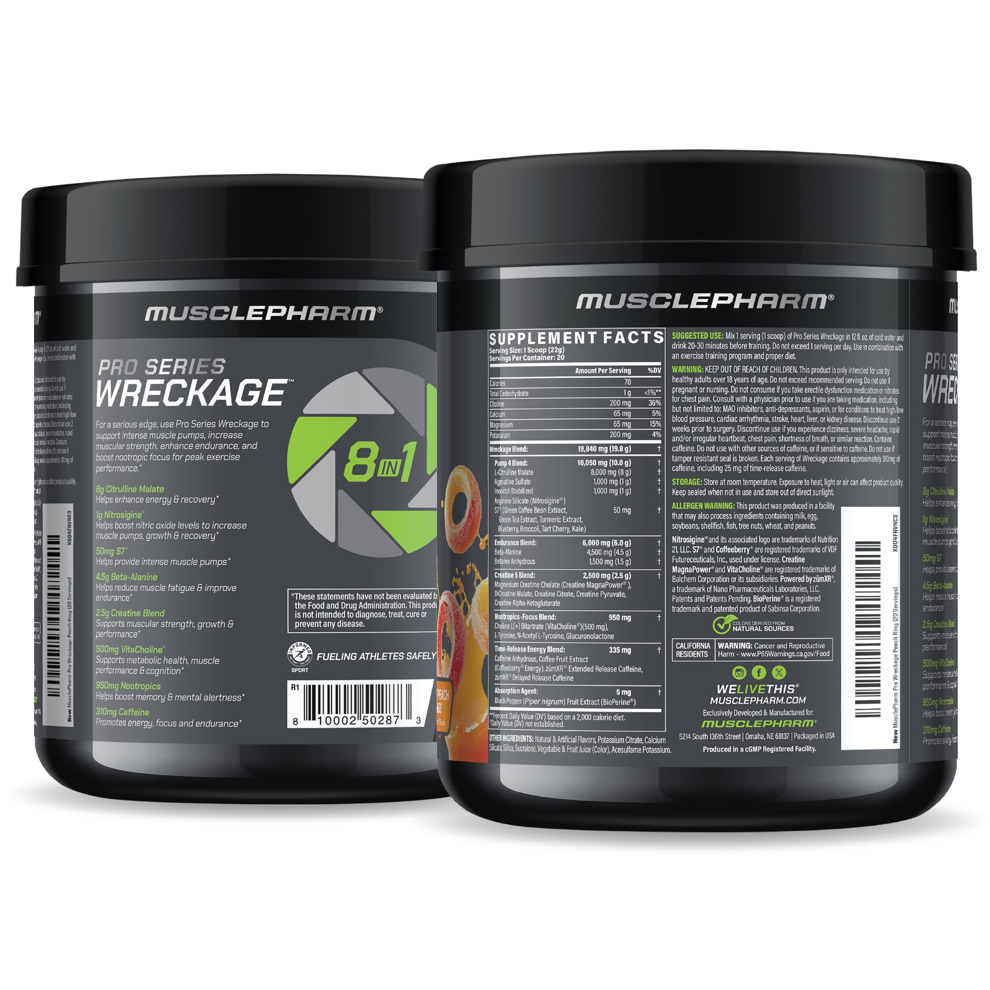 Athlete using Pro Series WRECKAGE pre-workout before training