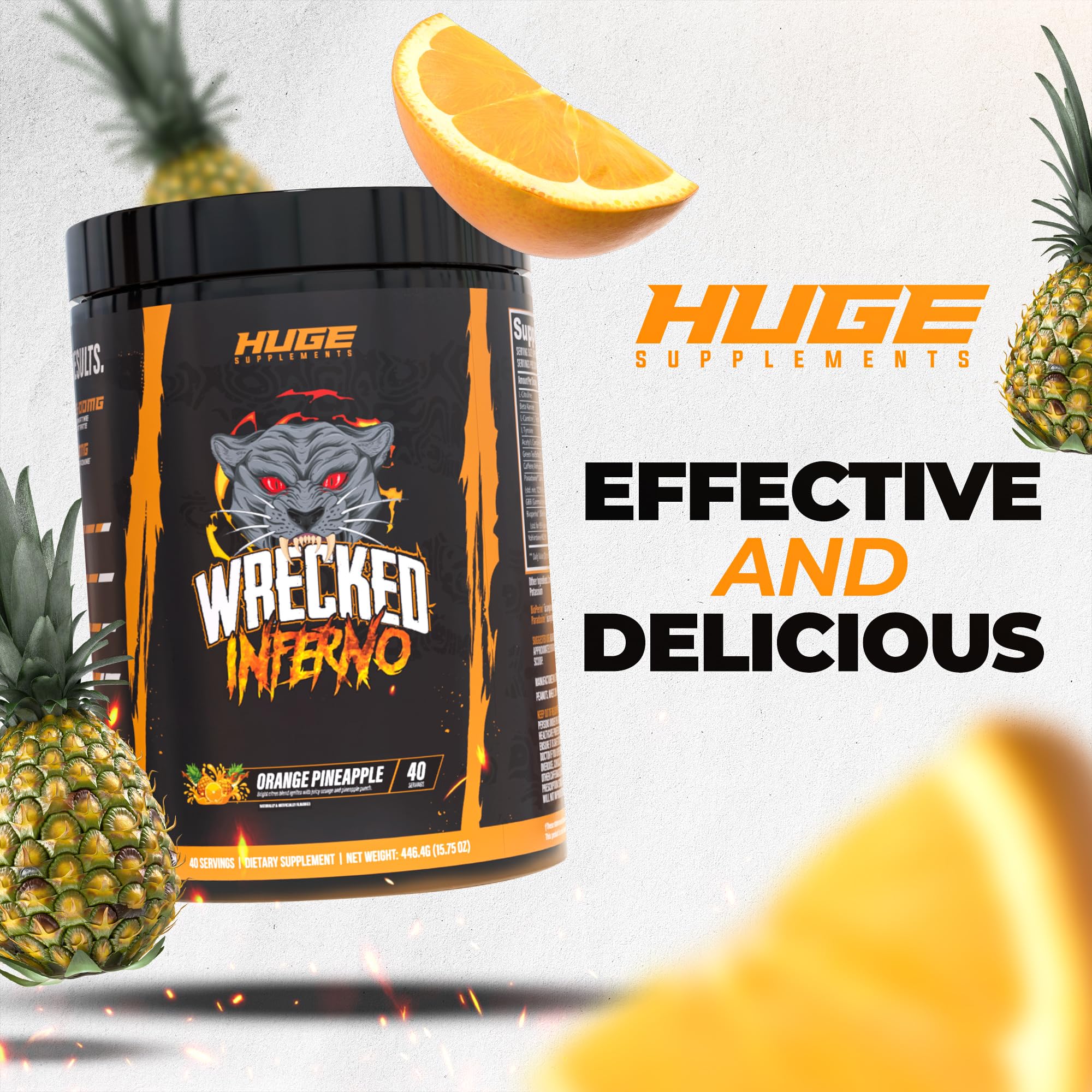 Wrecked Inferno during-workout energy and focus for endurance.