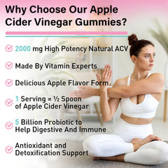 Ingredients include apple cider vinegar with Mother and green tea extract