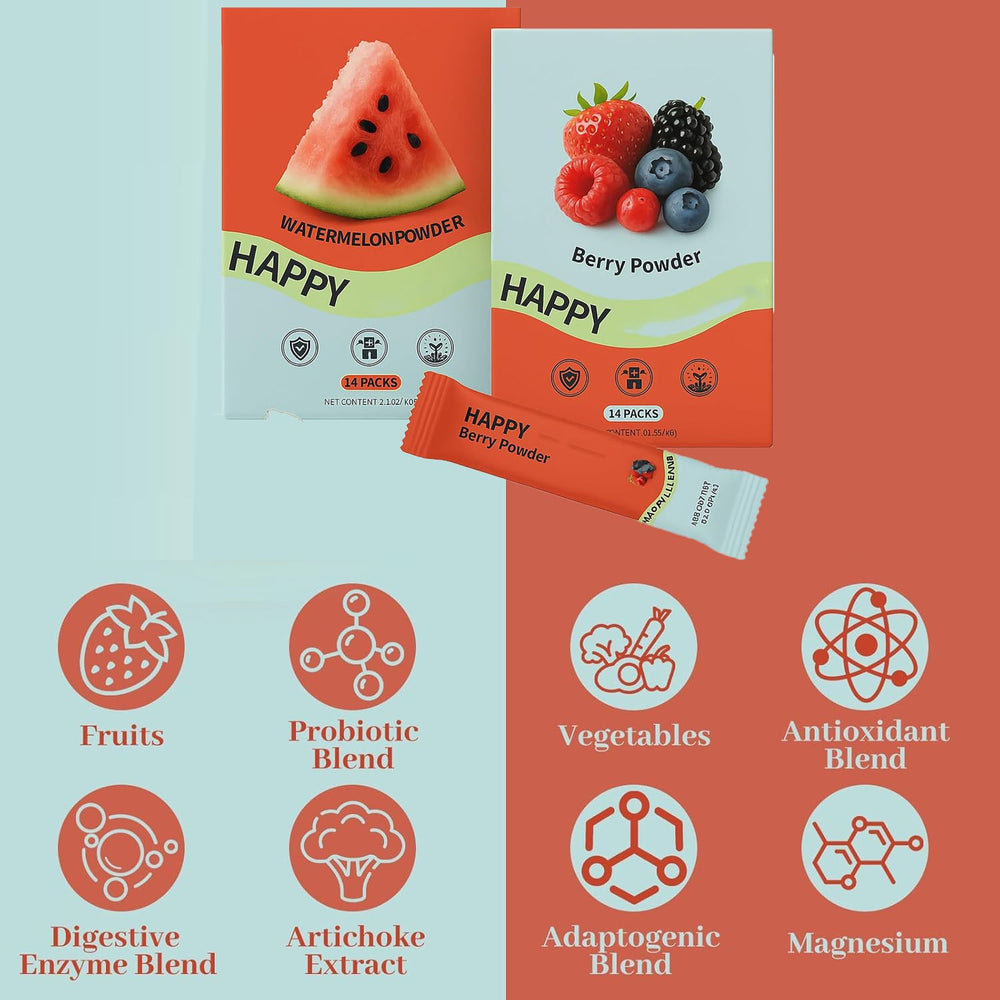 Watermelon Berry Probiotic powder close-up