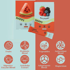 Watermelon Berry Probiotic powder close-up