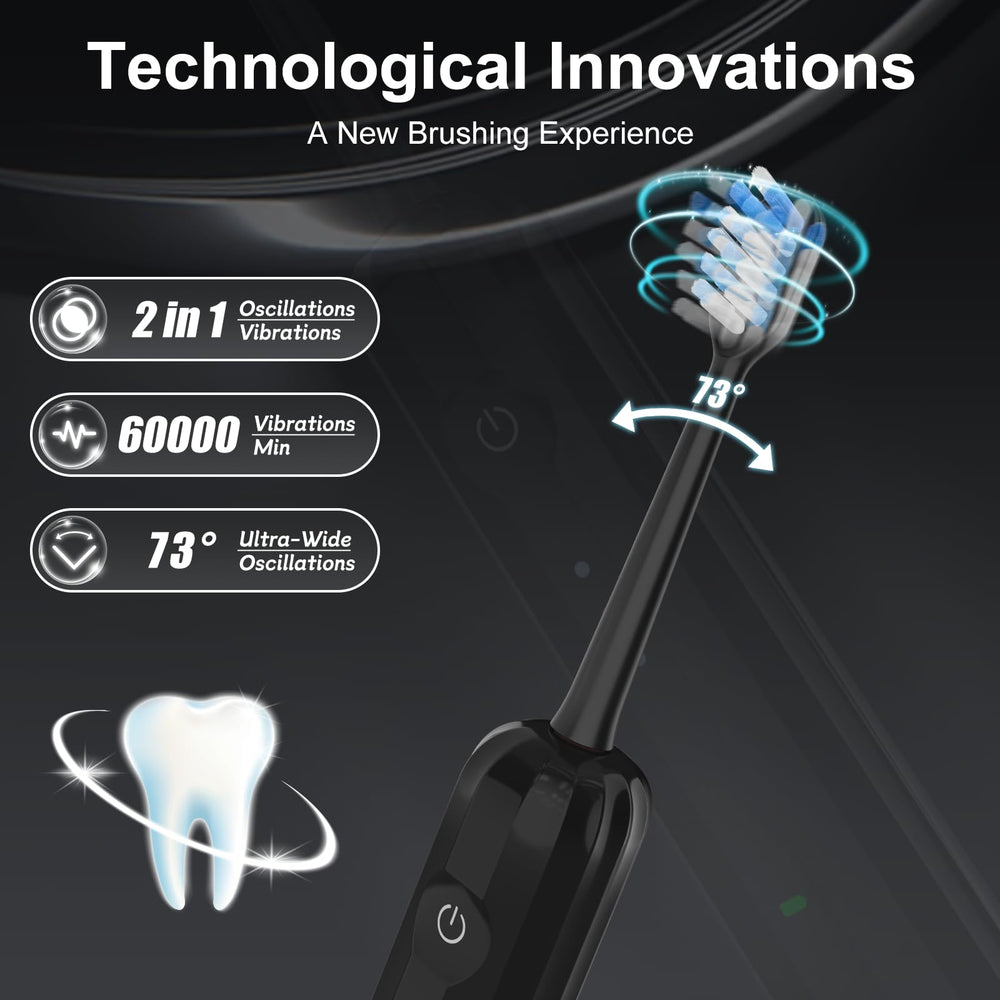 Wstiga 2025 Sonic Electric Toothbrush – back view with controls