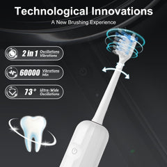 Wstiga 2025 Sonic Electric Toothbrush White – side view