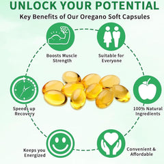 2-in-1 formula showing oregano oil and black seed oil capsules