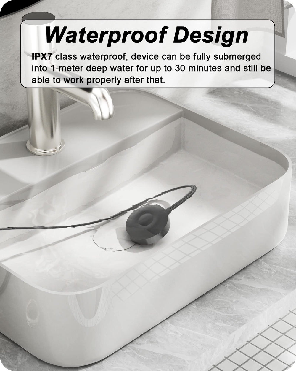 Waterproof design of WUKUR Oral-B iO charger