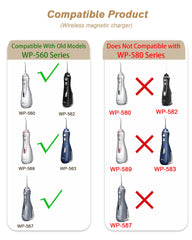 WUKUR Waterpik WP-560 magnetic charger back view