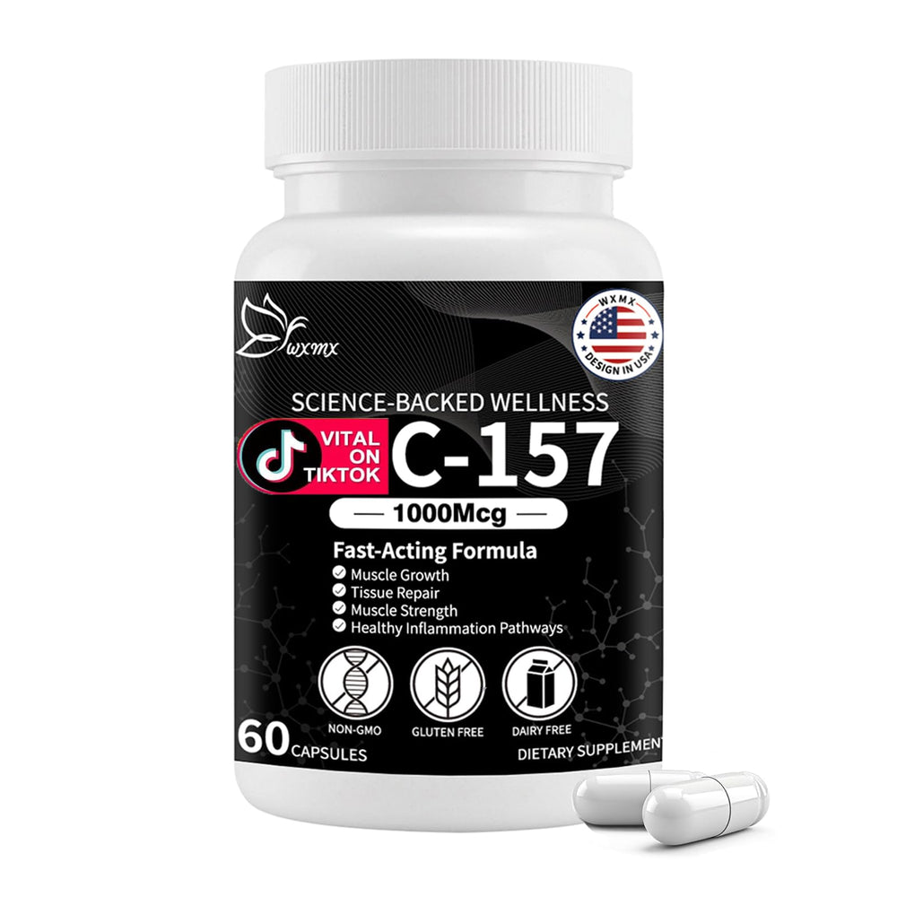 WXMX 157 capsules bottle for daily wellness and recovery support.