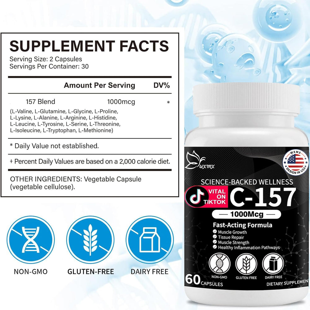 WXMX ingredients amino acids highlight L-Valine and L-Glutamine for recovery support.