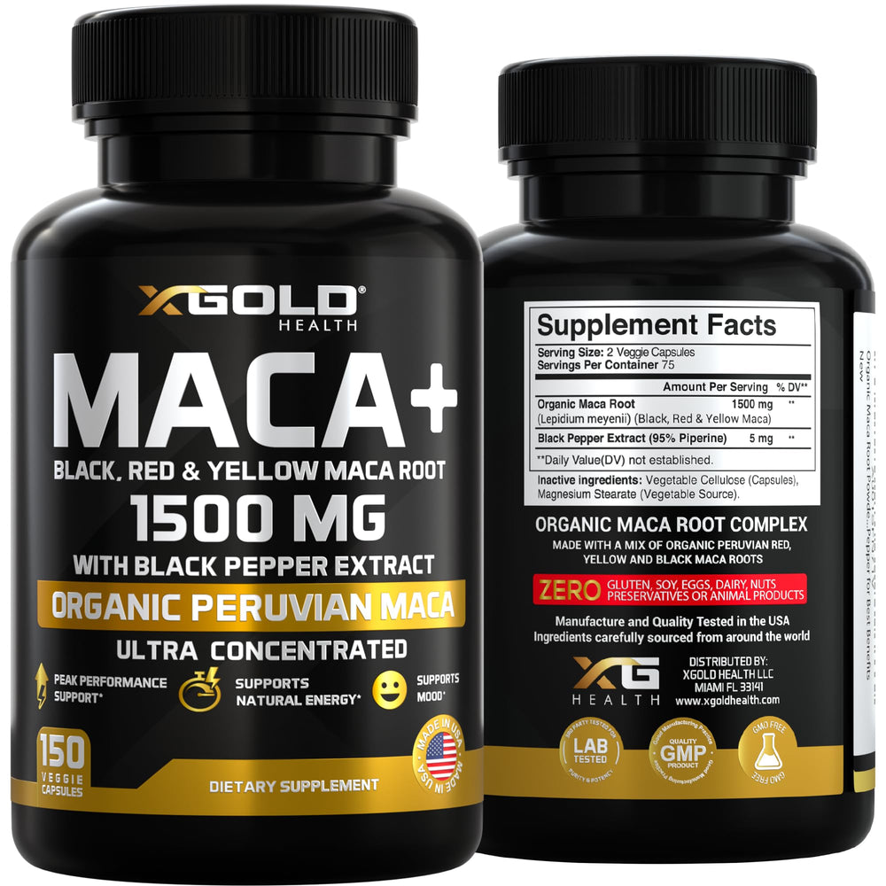 Money-back guarantee seal for Maca capsules