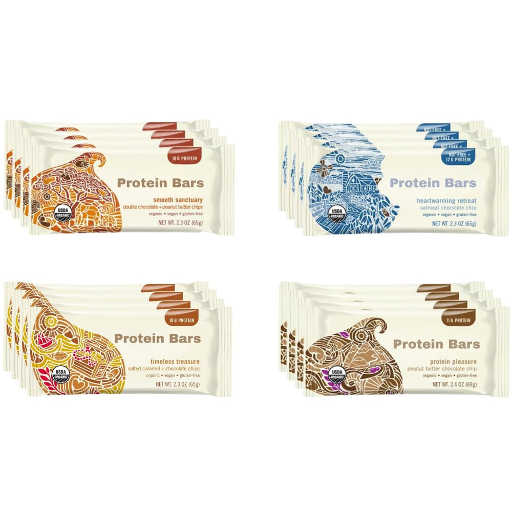 X-Zone Assorted Vegan Protein Bars, 2.3 oz each, provides convenient on-the-go fueling in a 16-bar set.