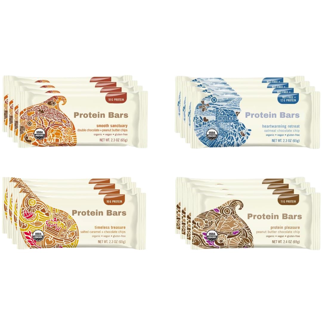 X-Zone Assorted Vegan Protein Bars, 2.3 oz each, provides convenient on-the-go fueling in a 16-bar set.