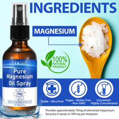 Xaarty magnesium oil 4 oz bottle side view
