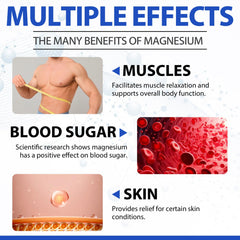 Applying magnesium oil spray to feet