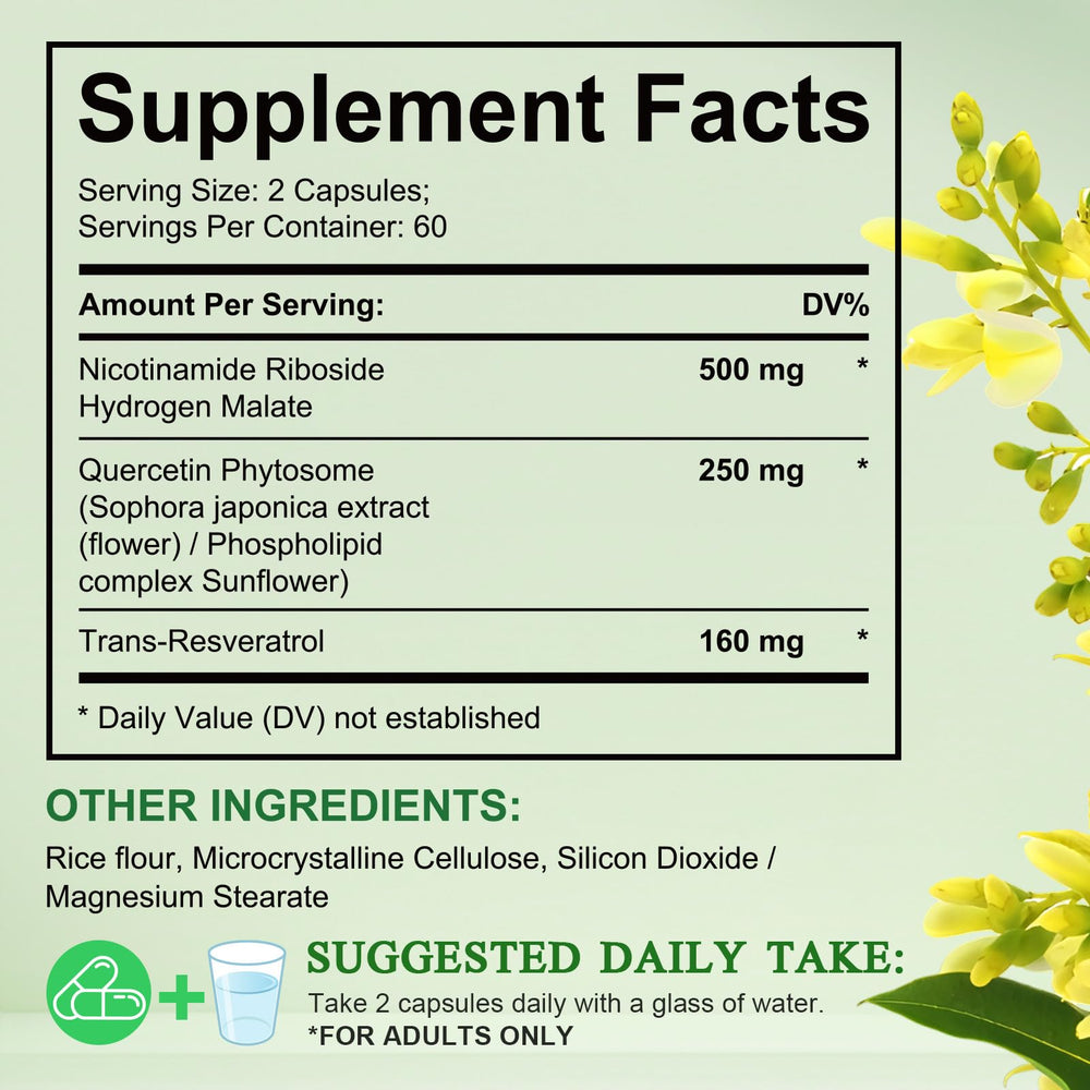 Capsules inside Xaarty NAD bottle showing size and color