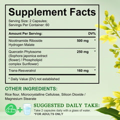 Capsules inside Xaarty NAD bottle showing size and color