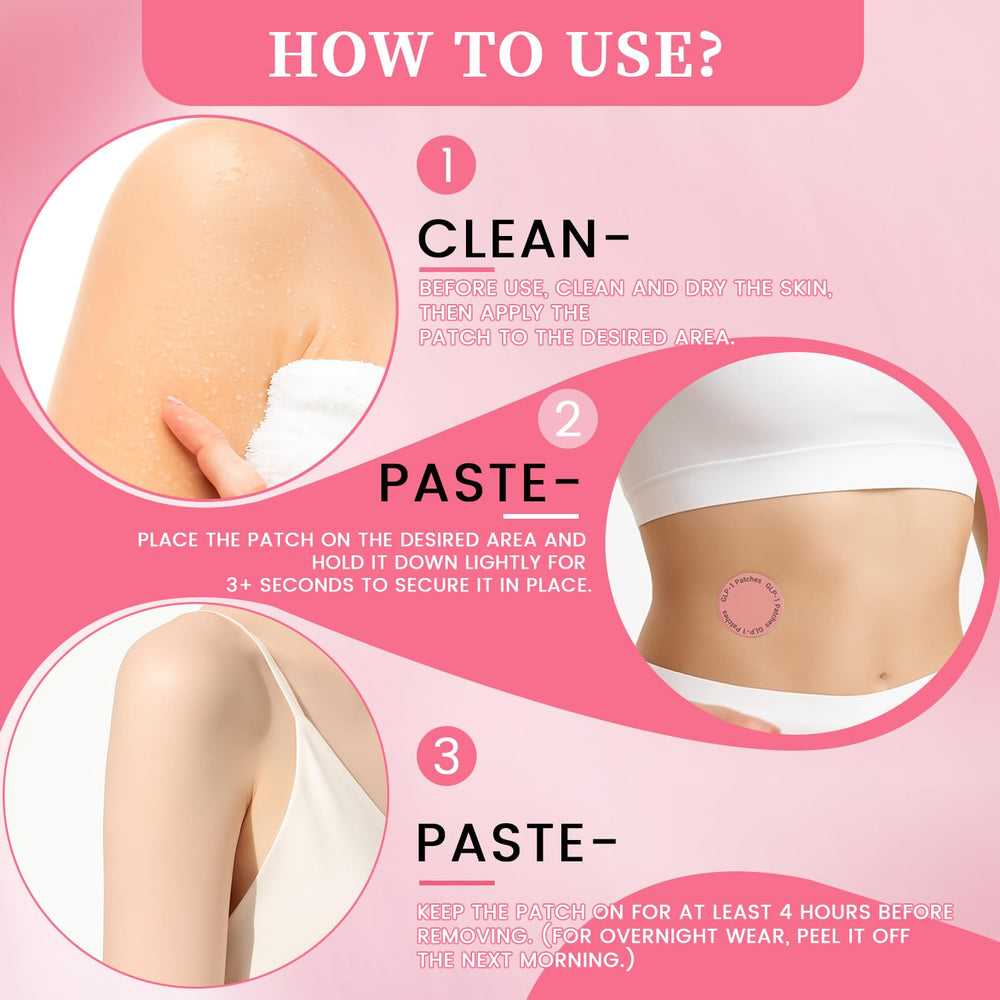 Graphic showing benefits of Xagnum Bolace GLP-1 Patches