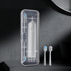 Clear Laifen toothbrush organizer case open design