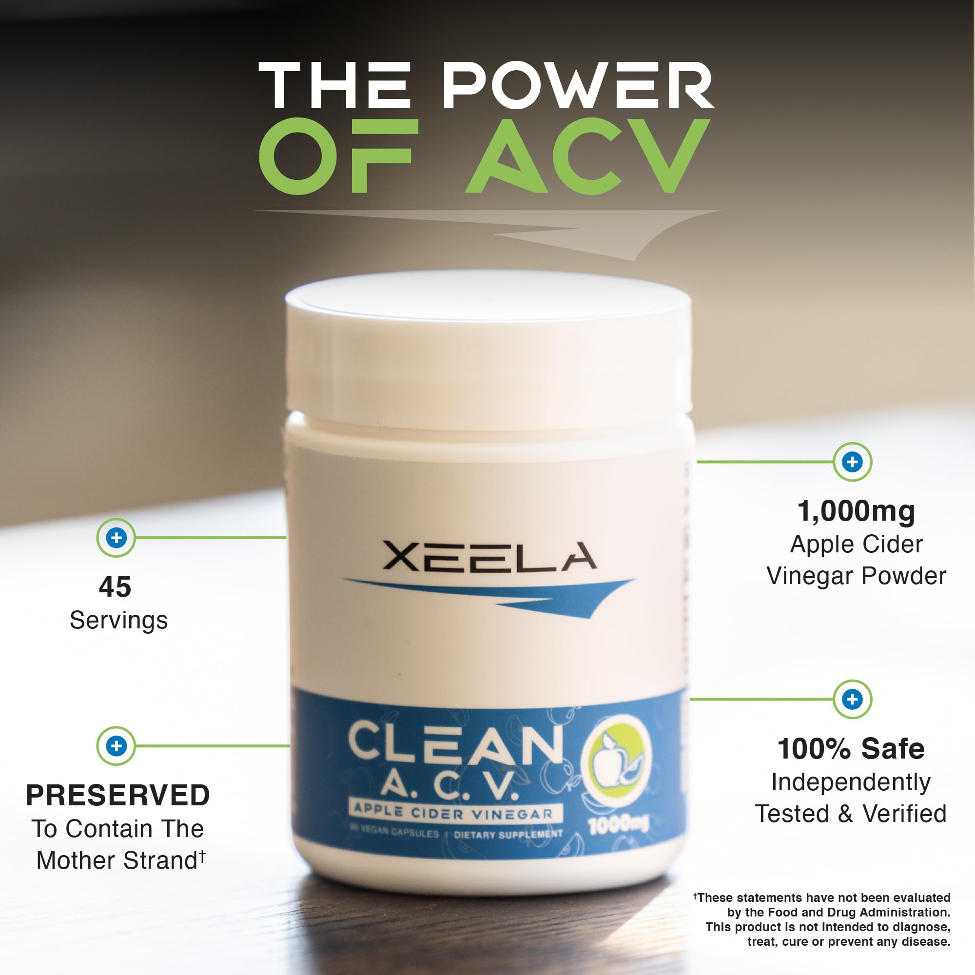 Serving size illustration with two capsules