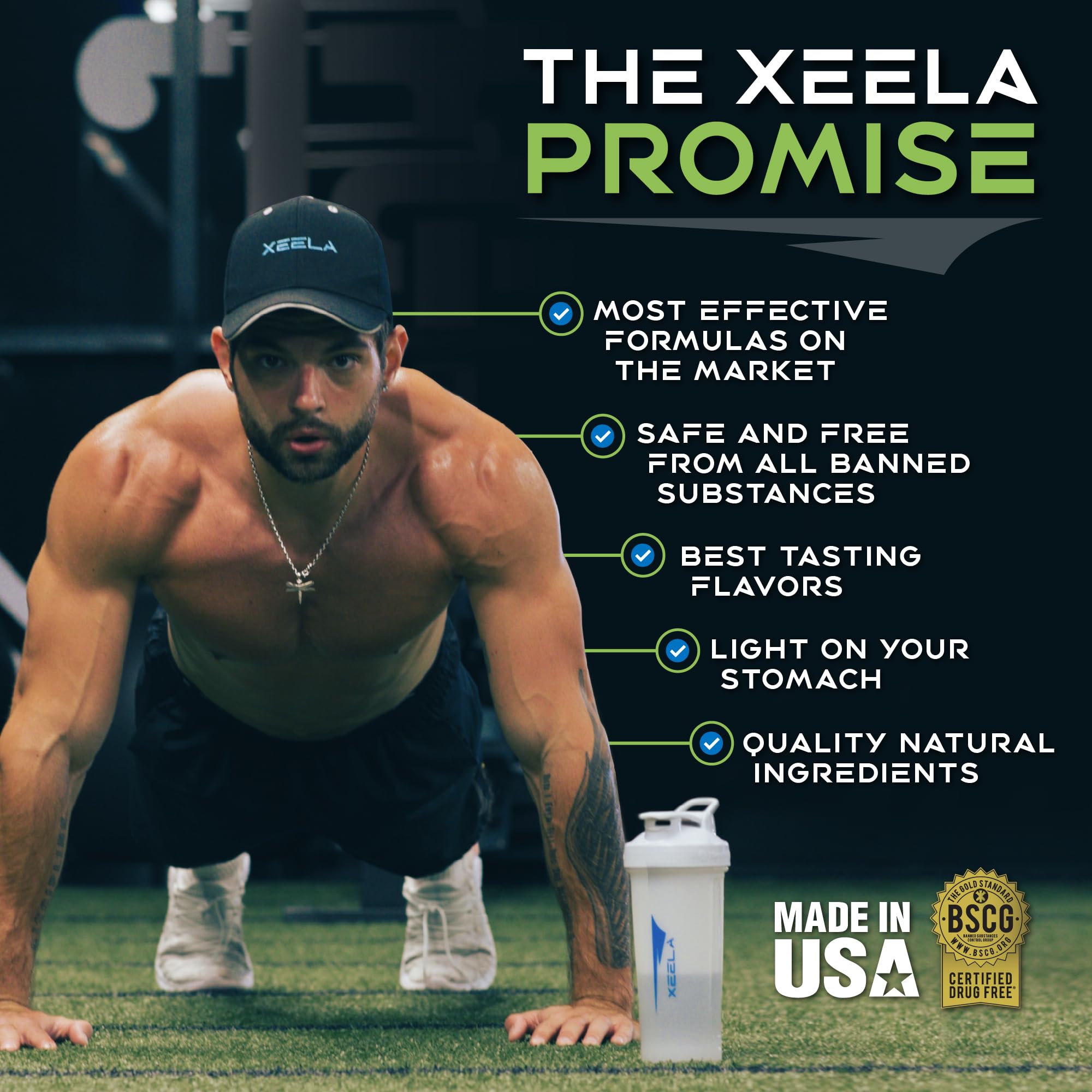 Full packaging view of XEELA Apple Cider Vinegar Capsules