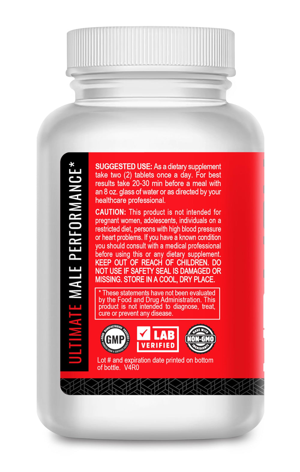 XenXNutra Labs Mr Man label close-up highlighting natural ingredients for safe use.