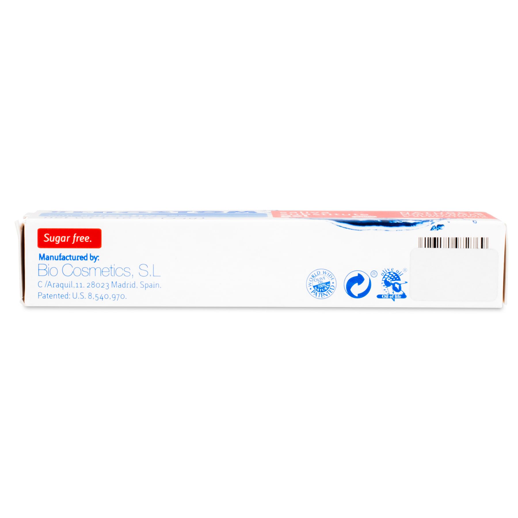 Applying Xerostom Dry Mouth Gel with fingertip