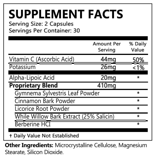 Glucozen product packaging and capsules (2 Bottles)