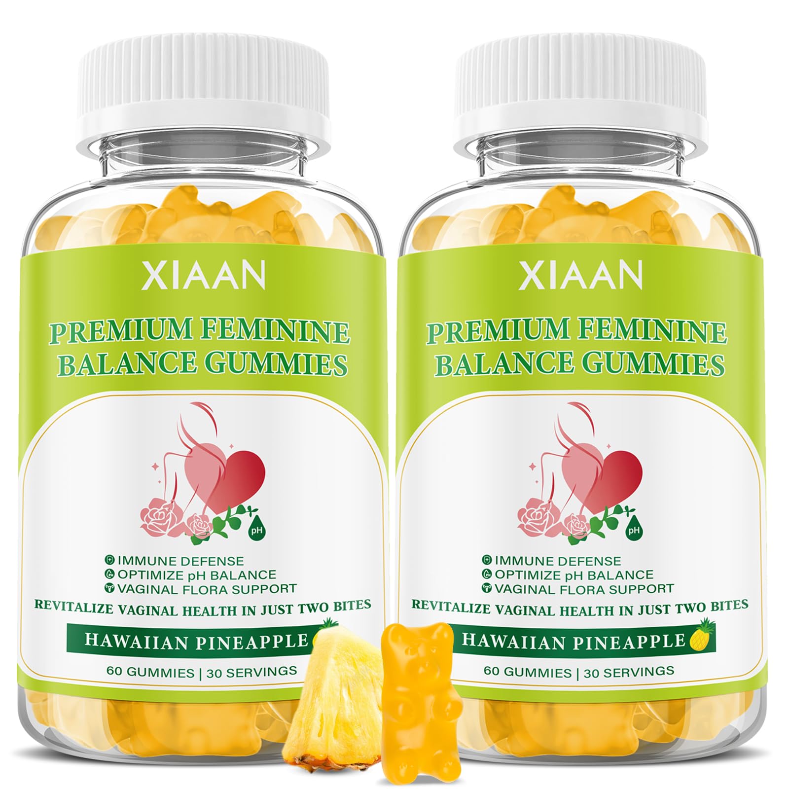 XIAAN Feminine Balance Gummies bottle and label