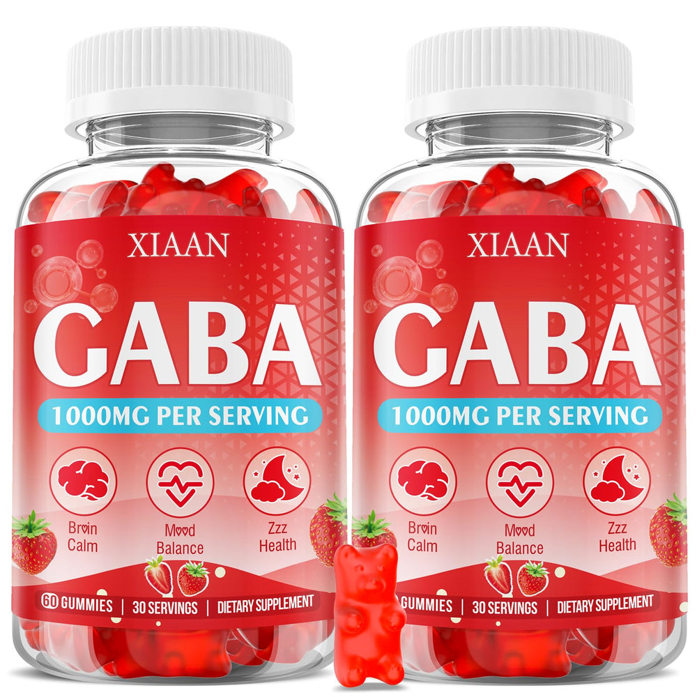 XIAAN GABA Gummies 1000mg strawberry flavor bottle