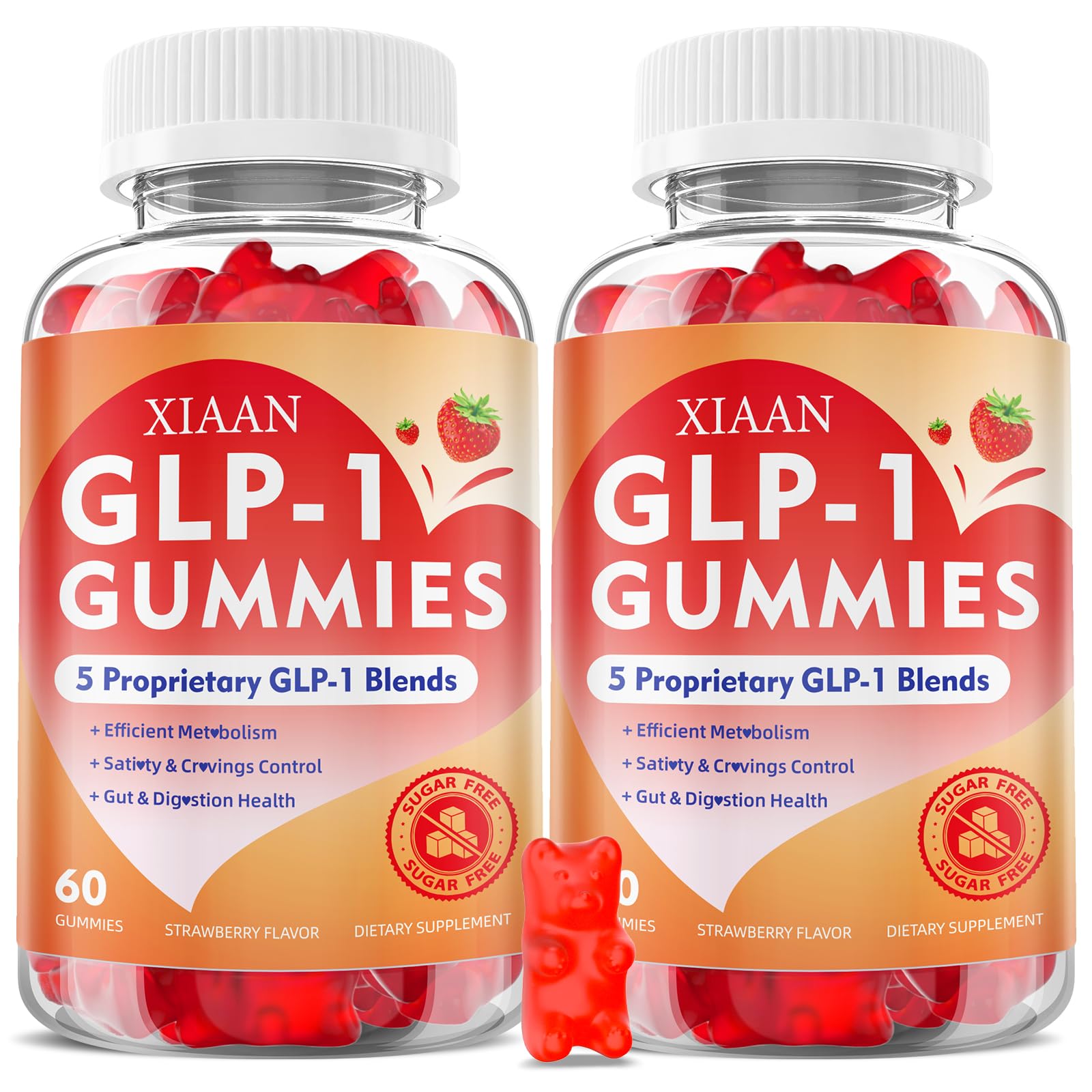 XIAAN GLP1 Gummies bottle on white background
