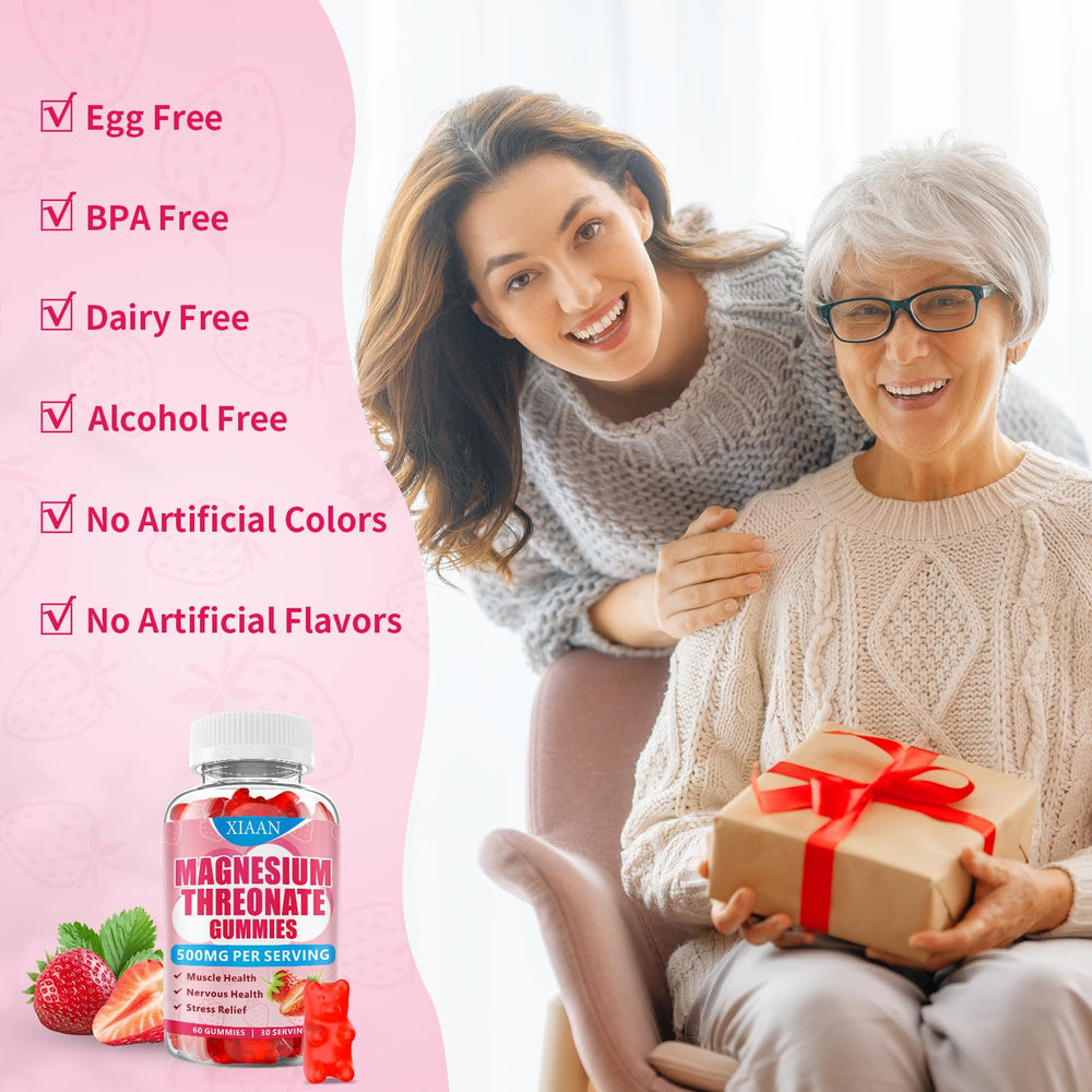 Gluten-free and vegan magnesium L-Threonate gummies