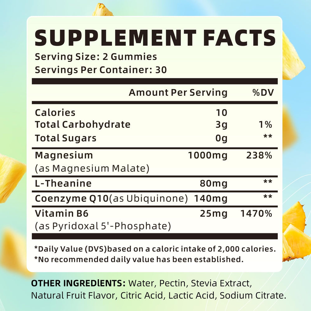 Close-up of chewable pineapple gummies