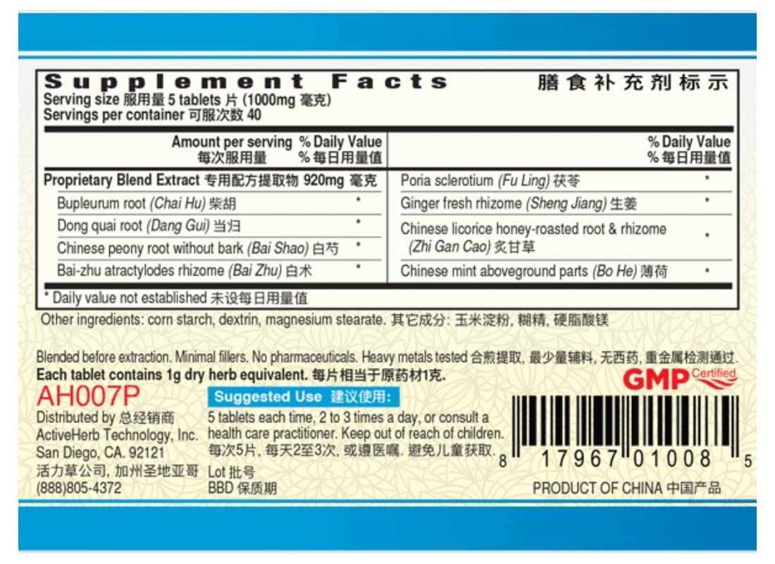 Close-up of label showing 200 tablets per bottle and dosing information