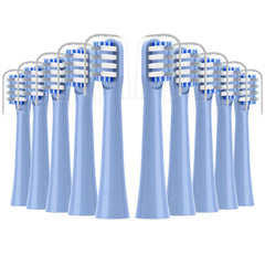 Xiaohead 10-pack replacement toothbrush heads for Colgate Hum Connected Blue - front view