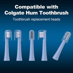 Xiaohead 10-pack replacement heads for Colgate Hum Connected Blue - packaging and product